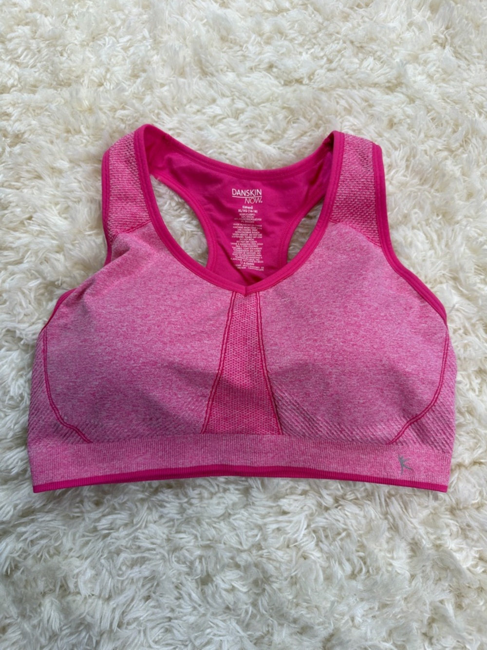Danskin Now Fuchsia Racerback Sports Bra XL